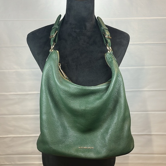 Michael Kors Hunter Green Medium Sized Hobo Bag - Picture 5 of 14